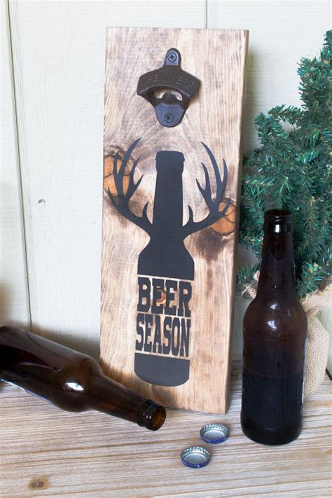 beer season sign man cave sign bottle opener groomsmen etsy in 2021