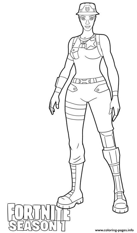 recon expert skin  fortnite coloring page printable
