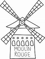 Rouge Moulin sketch template