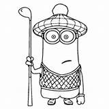 Coloring Pages Despicable Kids Gru Kevin Naughty Gang His sketch template