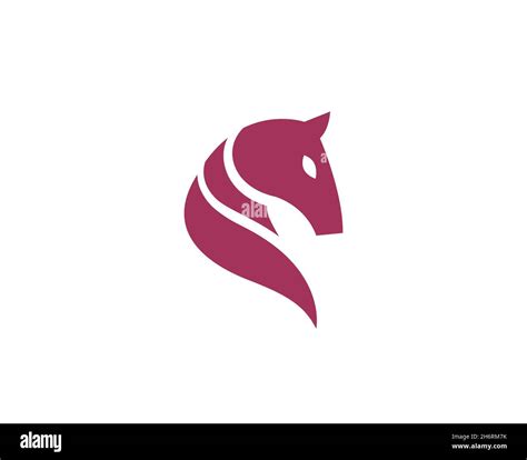creative abstract horse logo design vector symbol illustration stock