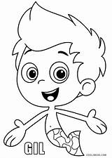 Bubble Guppies Coloring Pages Gil Printable Kids sketch template