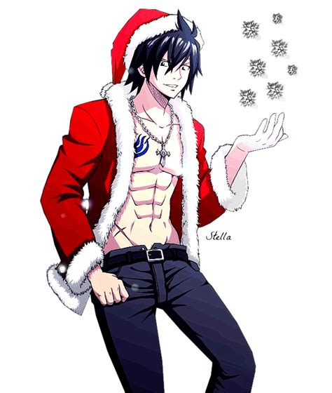 Gray Fullbuster Christmas Render By Stella1994x On
