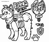 Coloring Patrol Paw Ref Bang Wecoloringpage sketch template