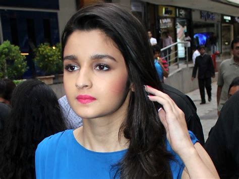 popular bollywood actress alia bhatt in red lips and blue dress hd wallpapers file army