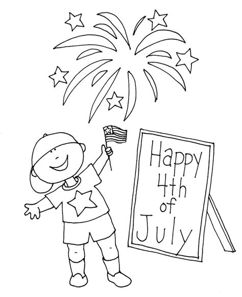 happy fourth  july coloring pages happy fourth  july july colors