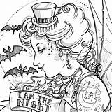 Steampunk Colouring sketch template