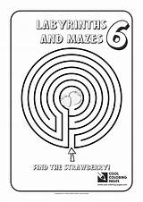 Mazes Cool Labyrinths Coloring Pages Maze Labyrinth Kids sketch template