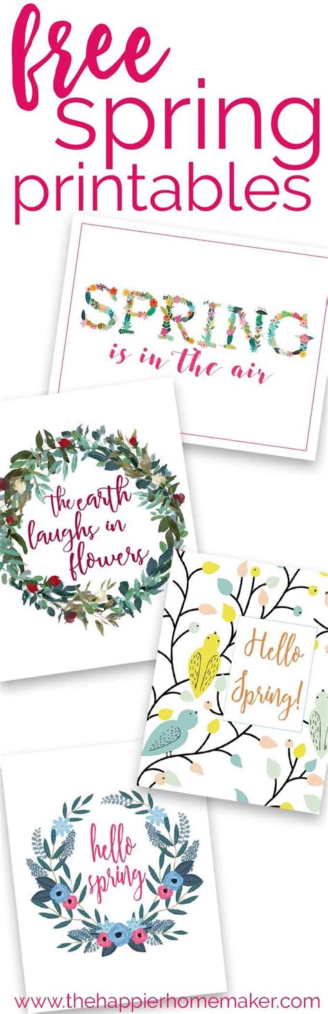 spring printables   easy inexpensive   update