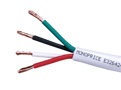 monoprice access series  gauge awg cl rated  conductor speaker wire cable ft fire