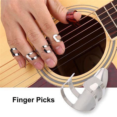 ylshrf  finger pickpcs diy thumb forefinger finger picks protector