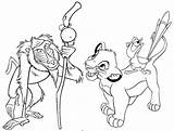 Coloring Lion King Pages Simba Rafiki Zazu Kids Artistic Potential Discover Help Will sketch template