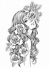 Coloring Pages Colouring People Faces Adults Print Adult Printable Princess Collection Sheets sketch template