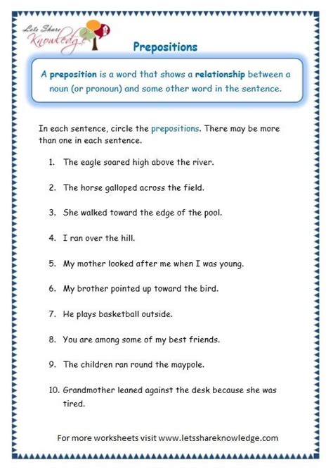 page  prepositions worksheet preposition worksheets prepositions