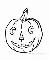 Pumpkin Halloween Coloring Pages Line Drawing Pumpkins Easy Jack Kids Lantern Cute Funny Cliparts Clip Smiling Clipart Print Printable Sheets sketch template