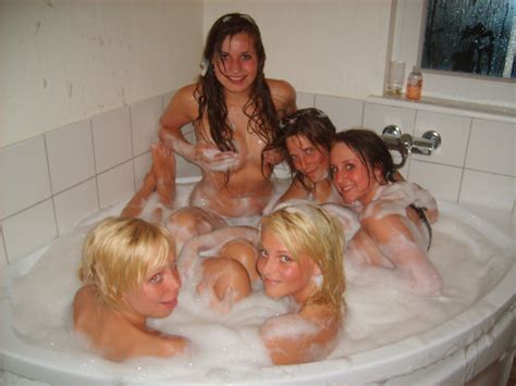 party with naughty all babe bathtub friends