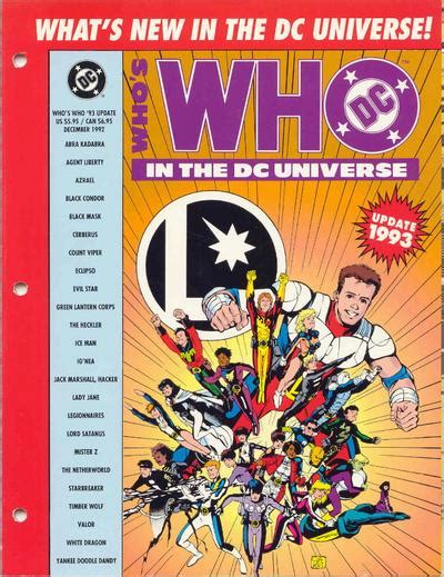 Who S Who In The Dc Universe Update 1993 Vol 1 1 Dc