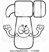 Mascot Hammer Mad Clipart Cartoon Cory Thoman Outlined Coloring Vector 2021 sketch template