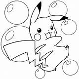 Mewarnai Pokemon Pikachu sketch template