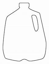 Milk Jug Printable Clipart Outline Template Pattern Stencils Patternuniverse Templates Pdf Patterns Coloring Drawing Print Crafts Use Container Food Printables sketch template