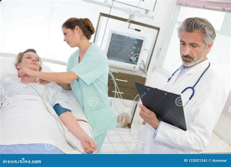 doctors  patient  hospital stock image image  file elderly