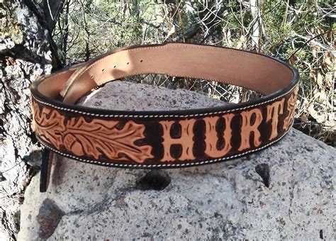 custom leather hand tooled belts double eagle leathersmith