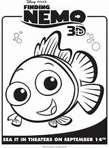 Nemo Coloring Finding Pages Printable Character Activity Book Popular Disney Pixar Library Clipart sketch template