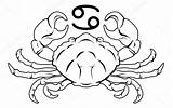 Crab Krebs Astrology Horoscope Sternzeichen Caranguejo Depositphotos Tatoo Astrologie Curiosidades Astrologia Gemerkt sketch template