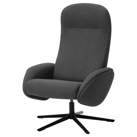 naettraby fauteuil pivotant inclinable lysed gris fonce ikea