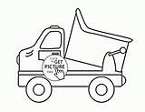 Truck Coloring Drawing Pages Toy Dump Kids Printable Trucks Simple Fire Transportation Wuppsy Clipartmag sketch template