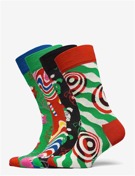 happy socks  pack psychedelic candy cane socks gift set multi  kr booztcom