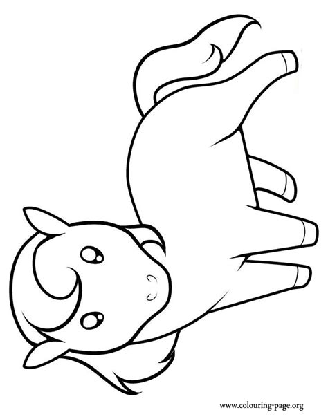 horses  cute  horse coloring page