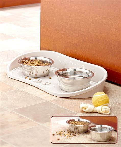 skid pet bowl tray pet food tray pet bowls dog bowls