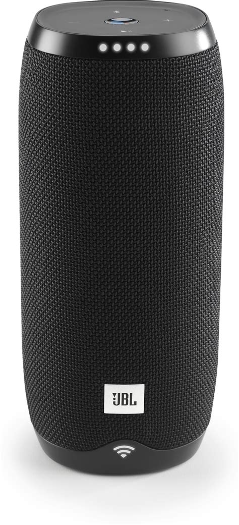 jbl link  black waterproof portable speaker  google assistant chromecast built