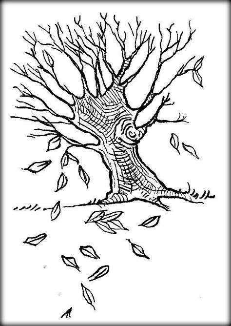bare tree coloring pages printable nature coloring pages tree