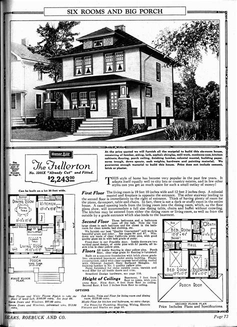 fullerton sears home  love  porch sears catalog homes sears kit homes colonial