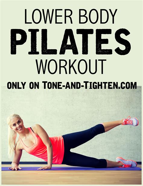 lower body at home pilates workout tone and tighten