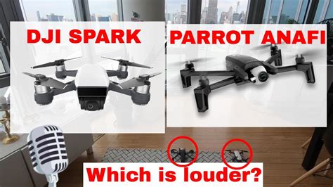 noise test parrot anafi  dji spark   noise   tiny drone youtube
