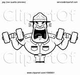Drill Shouting Sergeant Male Illustration Cartoon Royalty Dumbbells Boot Camp Working Cory Thoman Clipart Vector 2021 sketch template