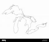 Lakes Map Great Stock Alamy sketch template