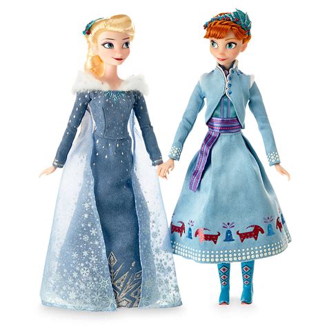 first look at anna and elsa doll set from olaf s frozen adventure