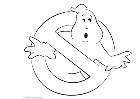 ghostbusters coloring pages easy drawing  printable coloring pages
