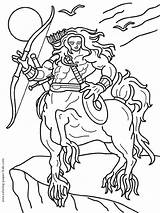 Centaur Centauro Mythologie Centaure Fantasie Fantasy Colorier Mostri Malvorlage sketch template