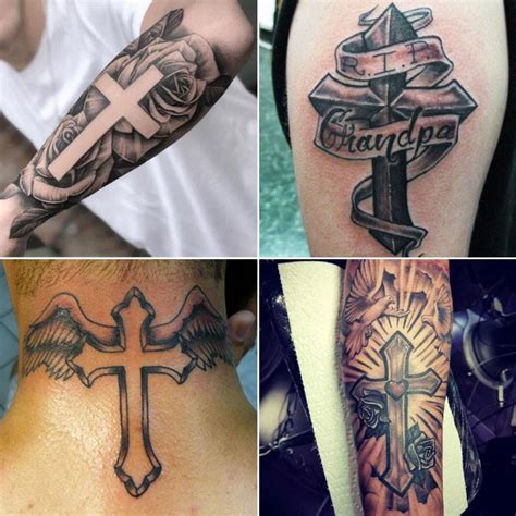 Forearm Cross And Rose Tattoo Designs Best Tattoo Ideas Kulturaupice
