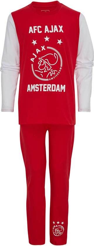 bolcom ajax pyjama logo roodwit maat
