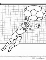Futbol Portero Gardien Futebol Fútbol Colorier Niños Jugadores Coloriages Hellokids Futbolistas Jumping Gar sketch template