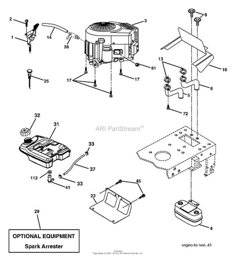 husqvarna yth     parts diagram  engine husqvarna engineering