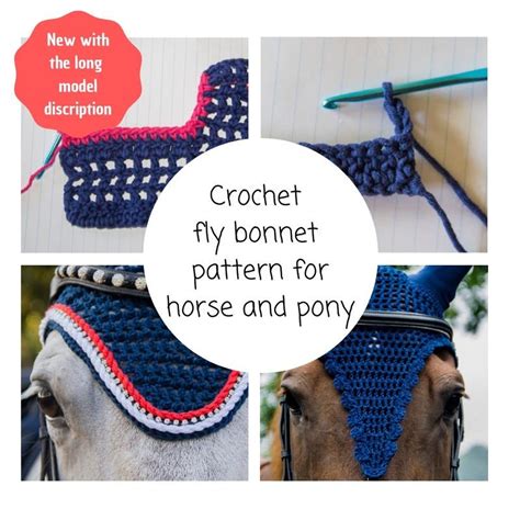 diy fly bonnet tutorial  earbonnet horse fly net pattern etsy