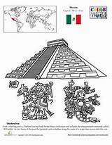 Worksheets Itza Chichen Culturas Aztecas Geography Maravillas Inca Hispanic Países Diversidad Estudios Mayan Passports Pyramid Osaka Castle Azteca sketch template