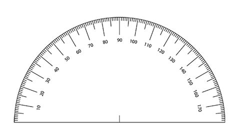 printable protractor template  artists tims printables